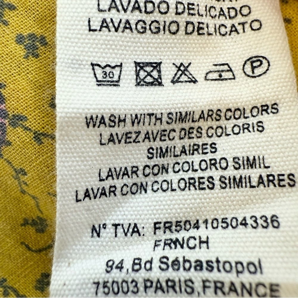 FRNCH Paris Women’s Gladys Floral Puff Sleeve Vintage Inspired Dress Size XS - Picture 14 of 14